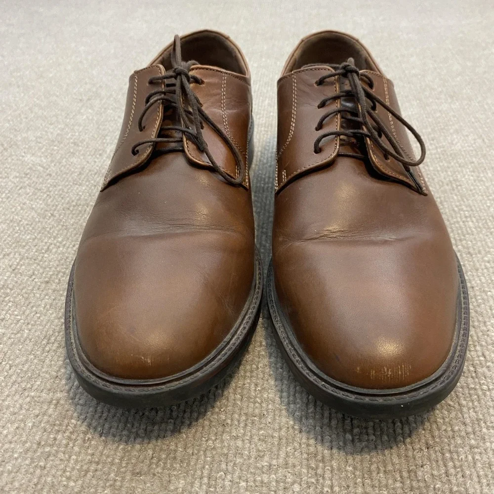 Johnston & Murphy Shoes Mens Size 12 M Brown Leather Derby Dress Oxfords 20-3360
